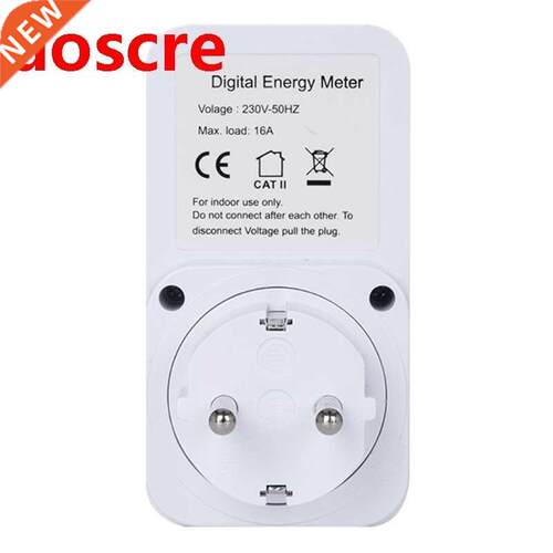EU Plug Digital Energy Meter Wattmeter Wattmeter Watt Monit