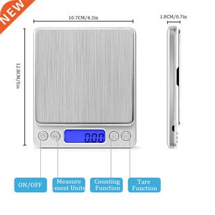 0.1g LCD Digital 0.01g Scal Electronic 3kg Mini 500 Portable