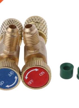 2PCS Coolant Safety Valve Quick Connector Air Conditioner R4