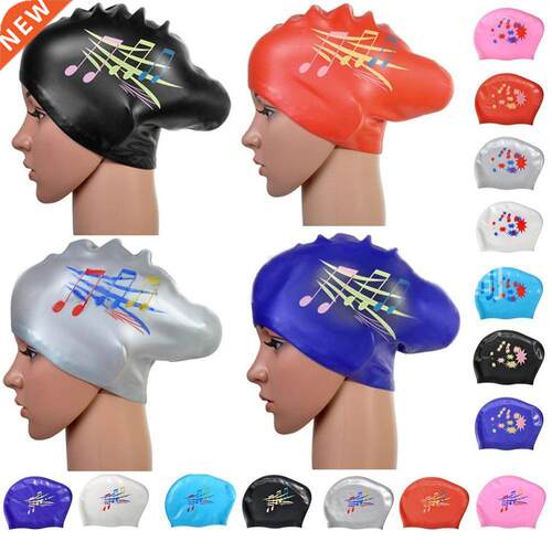 Long hair Swimming Cap for Women Extra Large Rubber Silicone