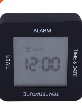 Multi-functional Alarm Clock Mini LCD Rotating Sensor Calend