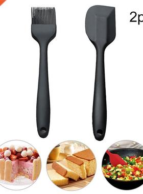 2pcs Silicone Baking Bakeware Bread Cook Brushes Spatula Pas