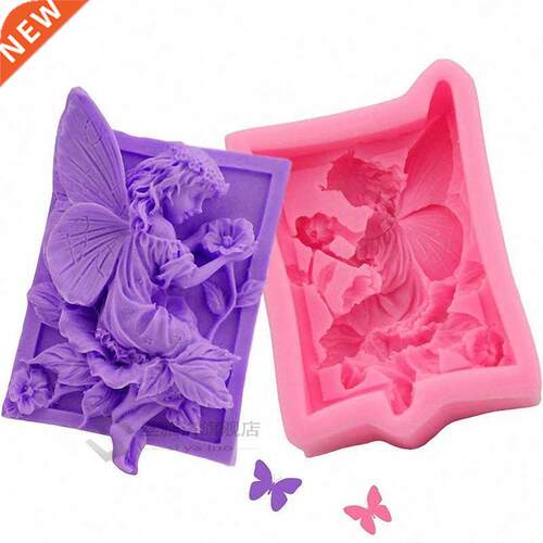 Fairy angel flower 3D resin clay silicone molds DIY handmade