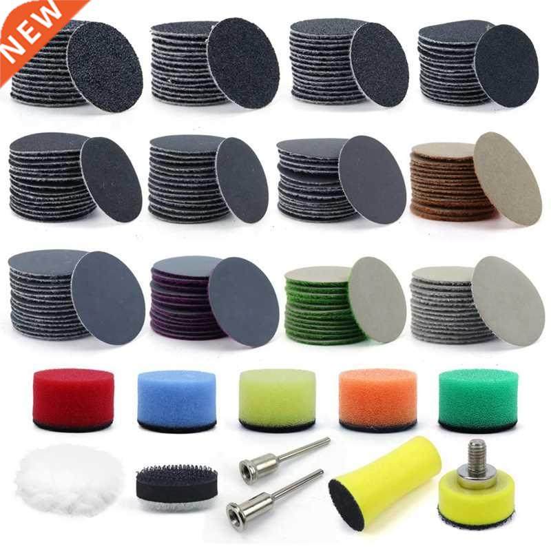 191PCS 1nch Sandng Dscs Hook and Loop Wet Dry Sandpaper w