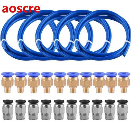 1 Meter Blue Ptfe Tube Pc4-M6 Fitting Pc4-M10 Pneumatic Ptfe