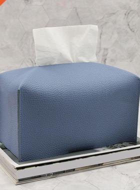 Smple Tssue Case Box Contaner Leather Retro Tolet Pumpn
