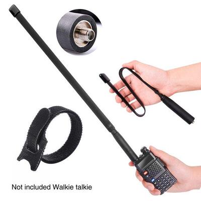Foldable Antenna Walkie Talkie Extend SMA Female VHF UHF Rad