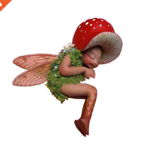 Resin Ornament Sleeping Fairy Resin Handicraft Sleeping Mush