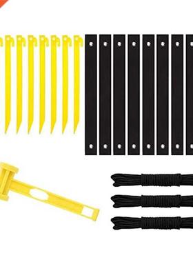 Tree Stake Kit with Hammer,Tree Straight ing with Stra