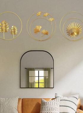 3D Iron Wall Decor Gold Ginkgo Maple Monstera Leaf Wall Deco