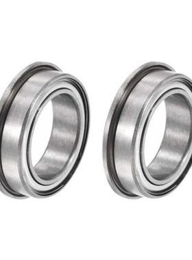 2pcs F6700ZZ Flange Ball Bearing 10mmx15mmx4mm Double Metal