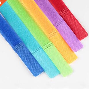 500pcs/10packs coloful magic tape nylon cable ties hook loop