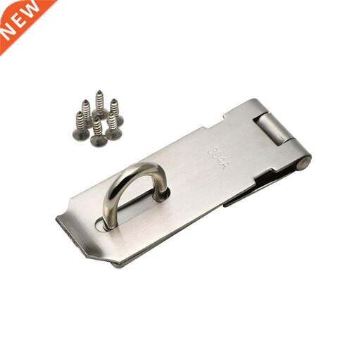 Gate Door Latch Lock Padlock Hasp Staple 160mm Long Silver