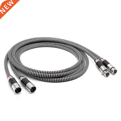 Hi End Silver Plated Audio Cable 2 RCA Male to 2 XLR HIFI Pl