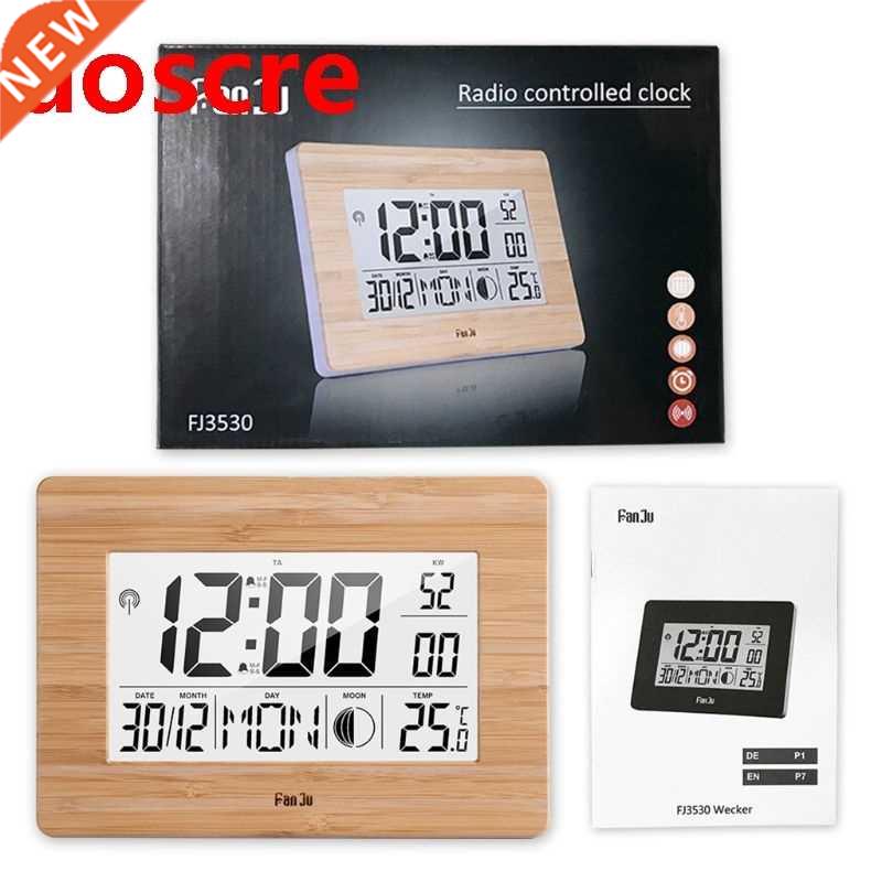 Digital Wall Alarm Clock Time Temperature Calendar Desktop C