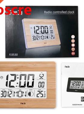 Digital Wall Alarm Clock Time Temperature Calendar Desktop C