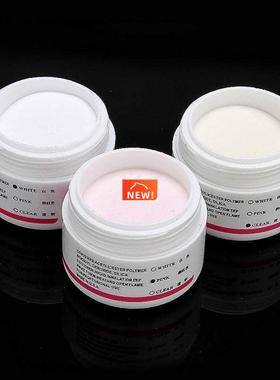 3 Colors Acrylic Powder 3D Nail Tips Nail Glitter Clear