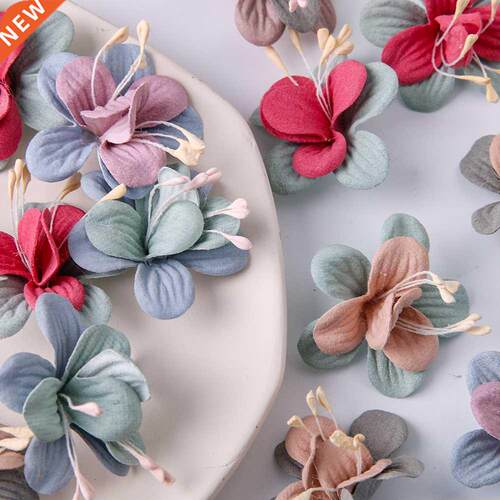 10/20Pcs 4cm rtificil Flowers Silk Fke Flower Hed For DI