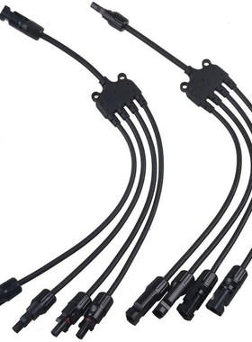MC4 Solar Style Y Branch 1 to 4 Male and Female Panel Cable