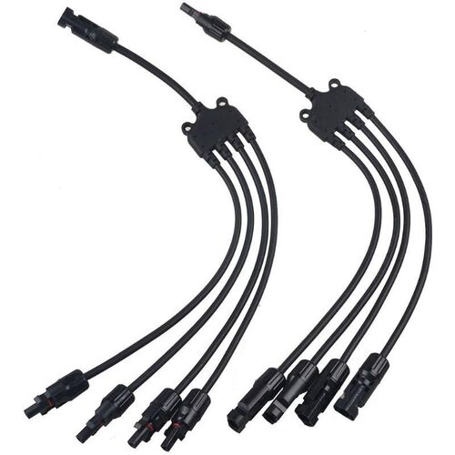 MC4 Solar Style Y Branch 1 to 4 Male and Female Panel Cable