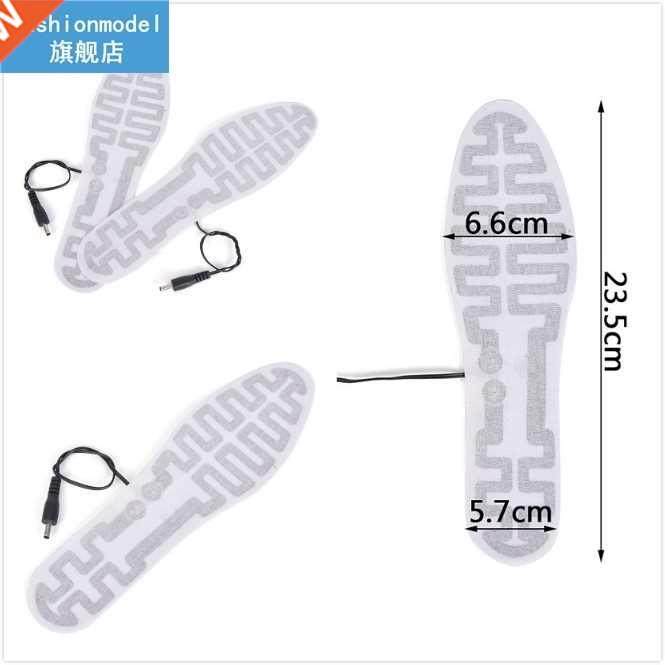 USB Heated Insoles For Women Men Winter Foot Warmer Carbon F