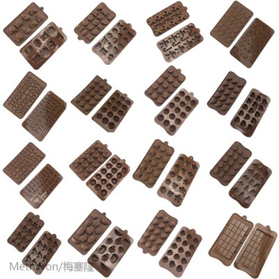 Silicone Chocolate Mold 28 Shapes  baking Tools Non-stick  c