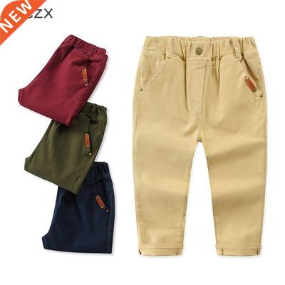New Children pants Classic casual Cotton Solid color childre