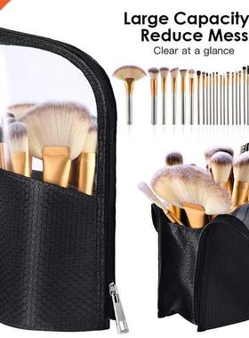Makeup Brush Bag Travel Toiletry Case Zipper Beauty Case Pou