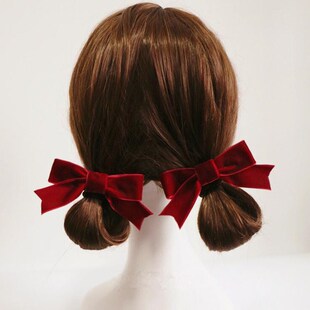 4pcs New Bows Velvet Hair Clips Fashion Bowknot Hairpinss Fo