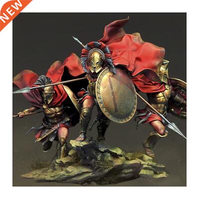 75mm Resin Model Figure GK , 3 Figure , SPARTAN , Unassembl