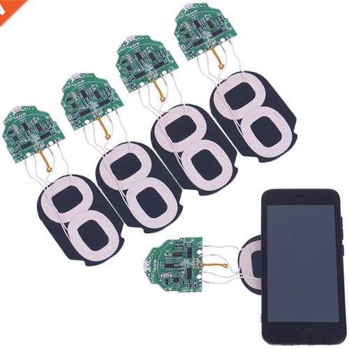 10W Qi Wireless Charger PCBA Circuit Board With Dual 2 Coils