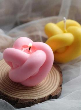 3D Candle Moulds Silicone Soap Mold 3D Magic Knot Shape DIY