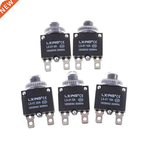 Thermal Switch Circuit Breaker Overload Protector 5A, ,8A,10