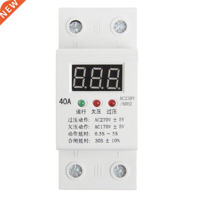 40A Reconnect Over Under Voltage Protection Voltmeter Monito