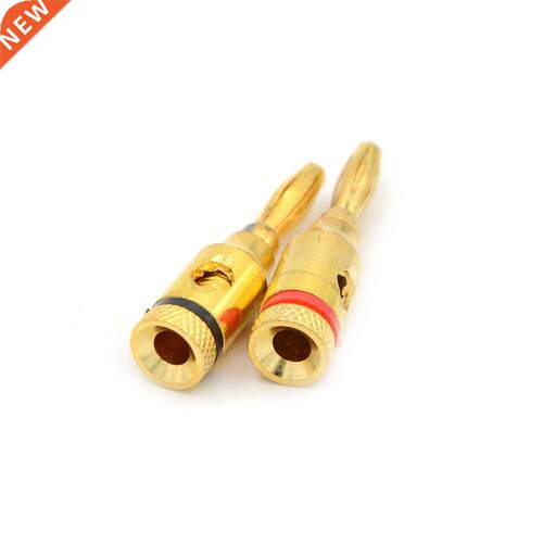 10pcs 4mm Banana Plug Gold plated Musical Speaker Cable Wire