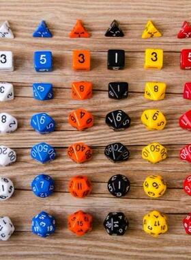 7 pcs/set Math Dice Educaiton Toy for kids children TRPG gam