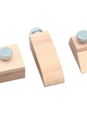 Wooden Sandpaper Block Hand-made Leather Goods Square Bevel