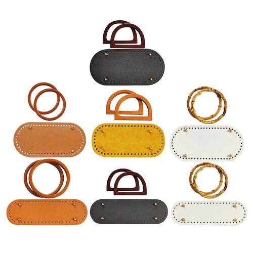 Crochet Bag Bottom Mat Pad Pet Bags Insert Base Wooden Handl