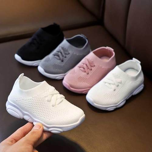 Sneakers Infant Shoes 2022 Fashion Flat Shoes Sretch Breatha