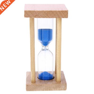 5 Minutes Hourglass Sand Clock Watch Glass Wood Mini Shower