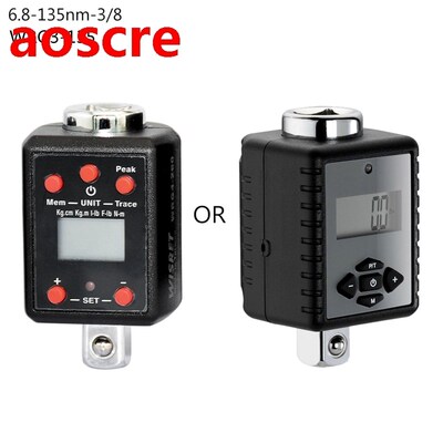 Digital High Torque Wrench 1.5-1000nm Adapter 1/4 3/8 1/2 3/