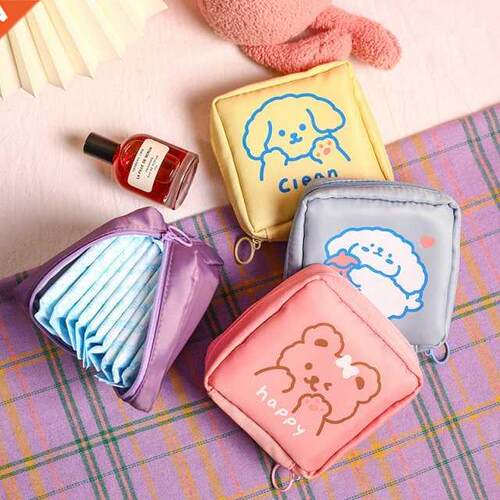 Portable Fabric Large Capacity Sanitary Towel Napkin Pad Cut