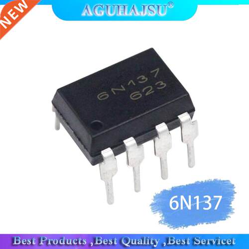 10PCS 6N137 DIP8 DIP DIP-8 High-speed optocoupler isolator i