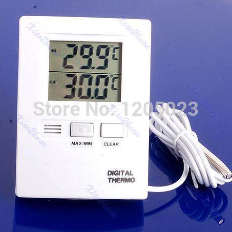 S103 LCD Indoor And Thermometer Meter White L15