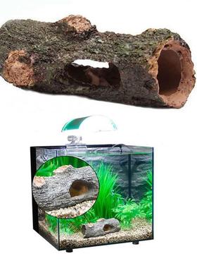 1pcs Aquarium Decoration Simulation e Resin Hollow Trunk Log