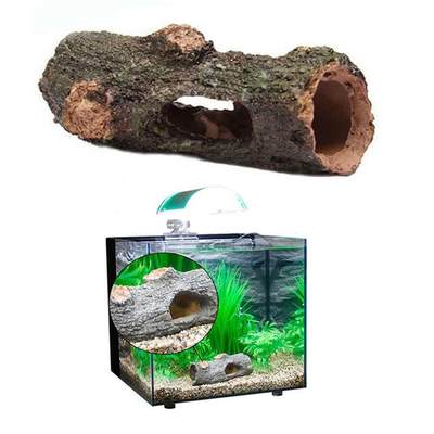 1pcs Aquarium Decoration Simulation e Resin Hollow Trunk Log
