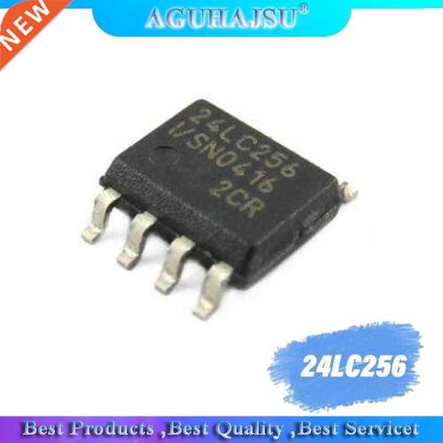 10PCS 24LC256-I/SN SOP 24LC256I SMD 24LC256 SOP-8 Erasable