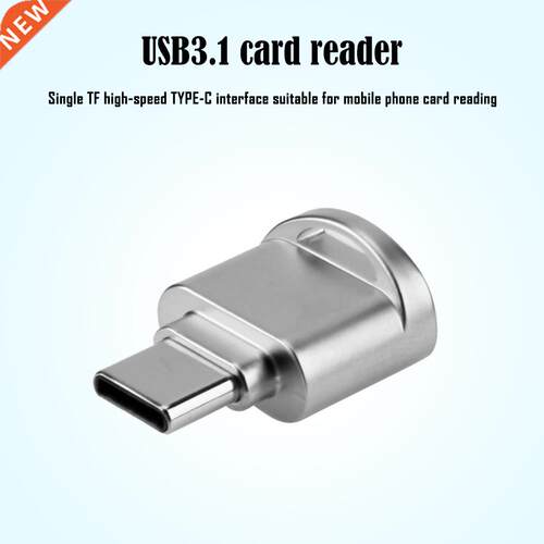 Portable USB 3.1 Type C Card Reader USB-C TF OTG Adapter Con