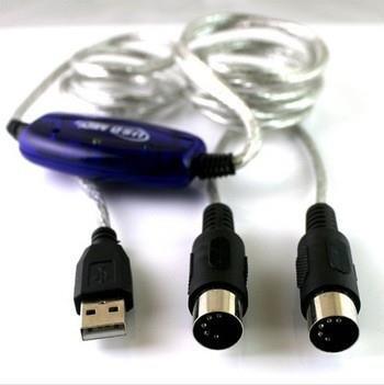 MIDI USB Cable Converter to PC Music Keyboard Adapter