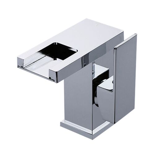 LED RGB Color Changing Bathroom Basin Waterfall Faucet Mixer